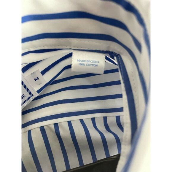 Sounthern Tide Classic Fit Blue White Stripe Collared Men’s Button Down Shirt - Picture 6 of 6